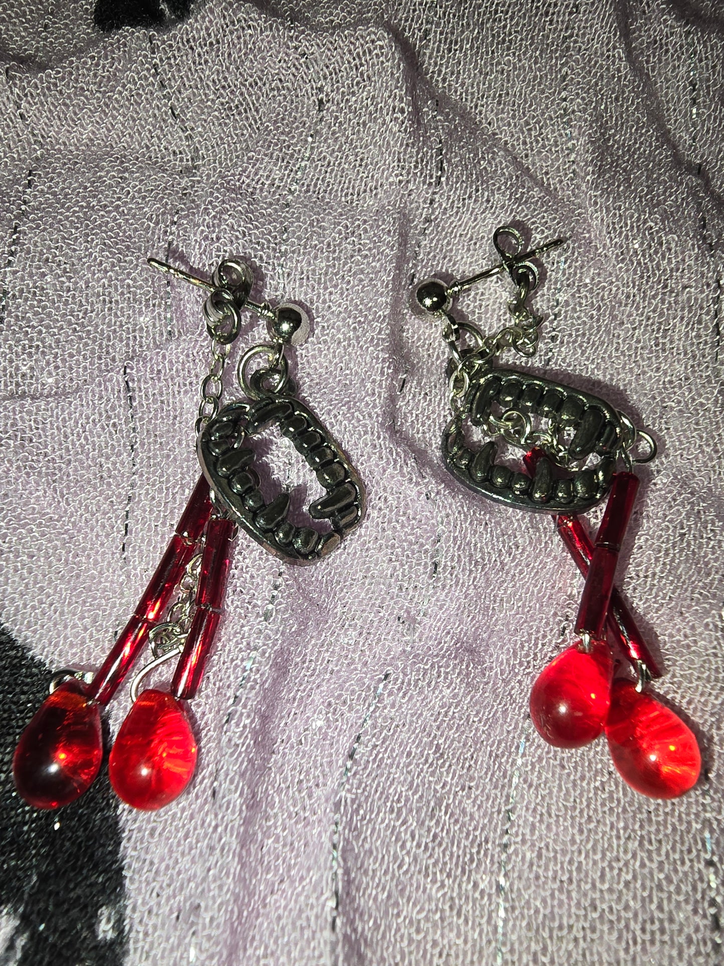 Bloody Fang earrings