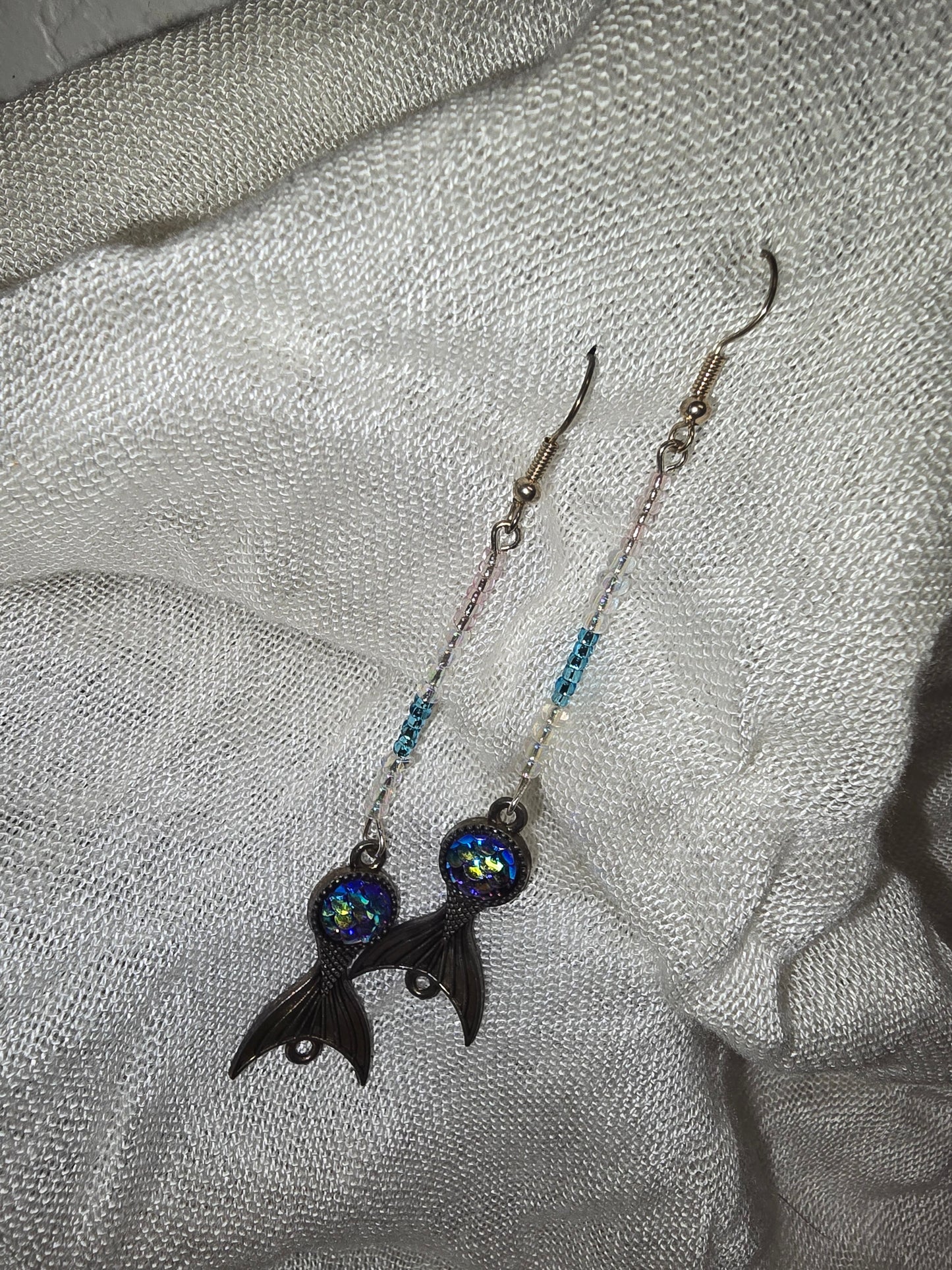 Beaded Mermaid Tail earrings