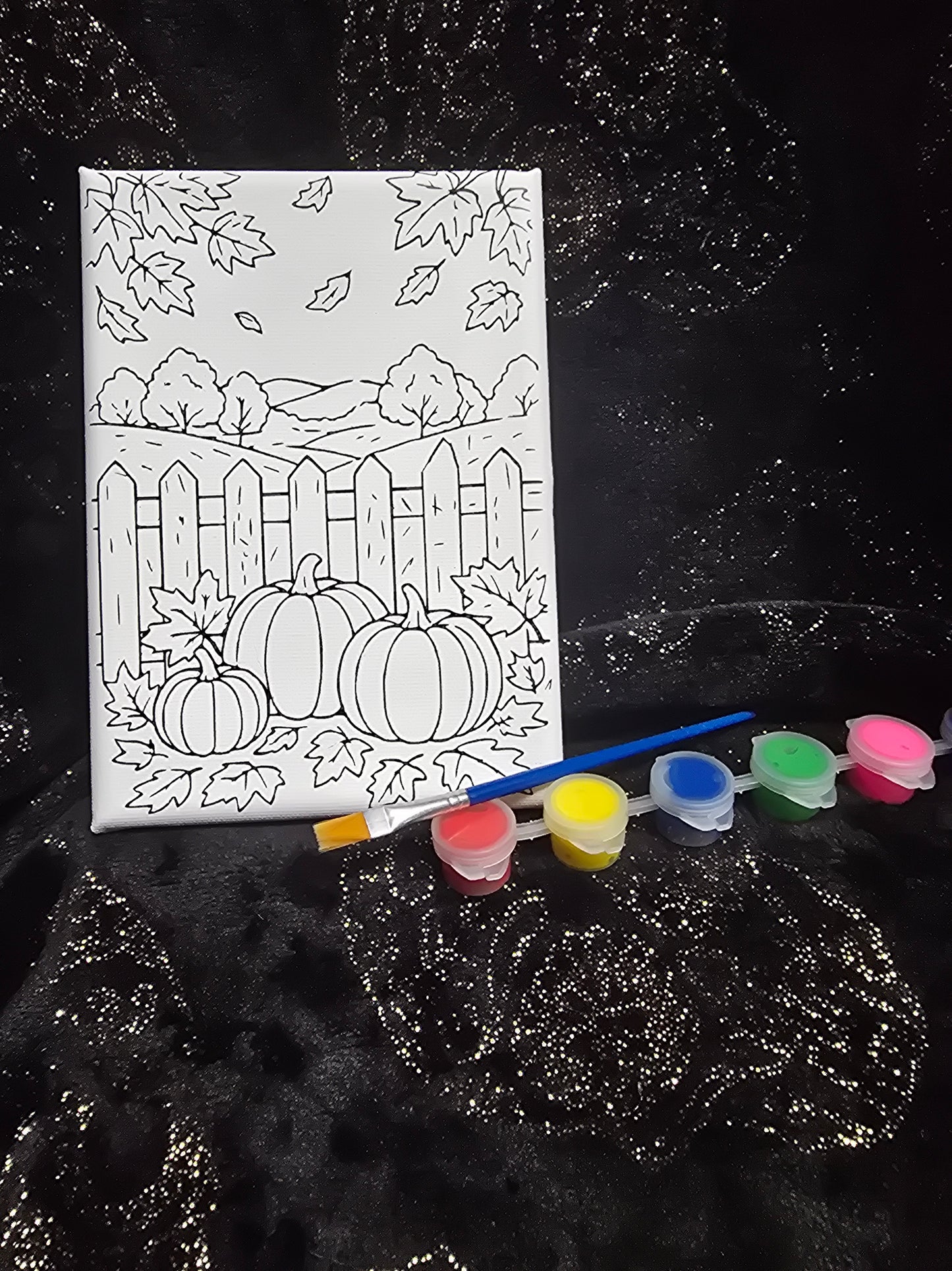 Custom canvas painting kit