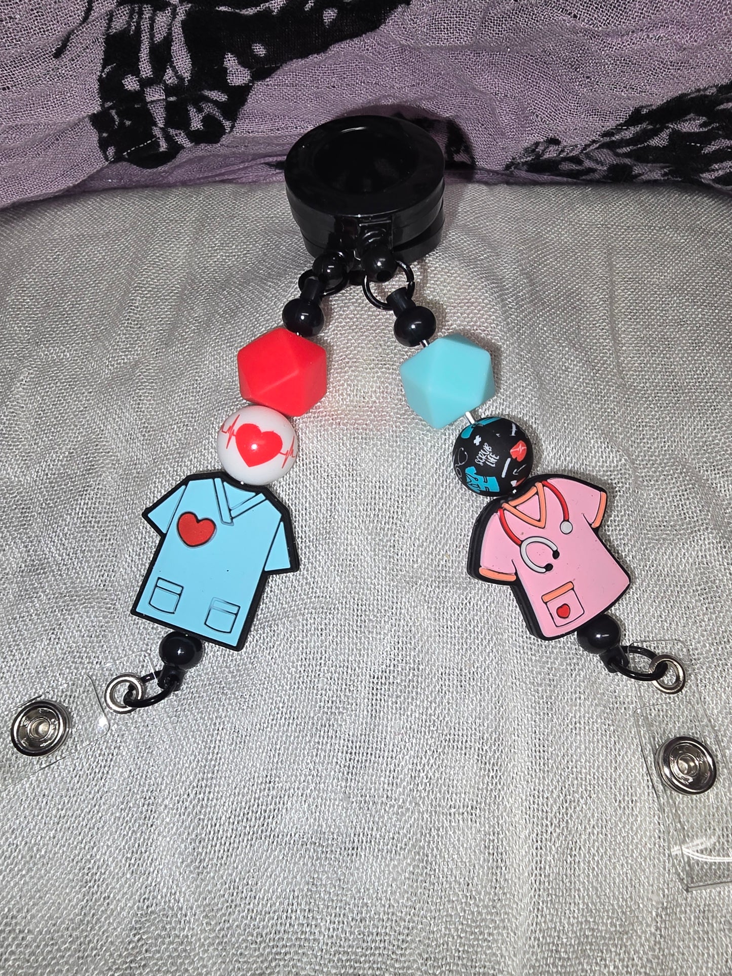 Nurse life badge reels