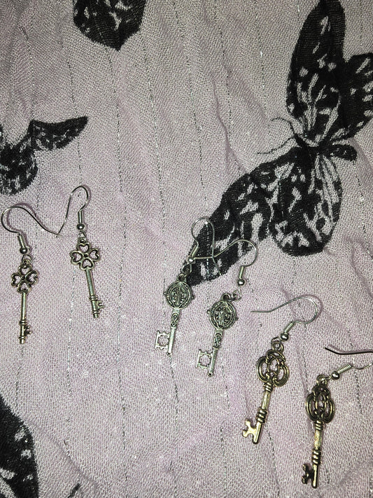 Key earrings