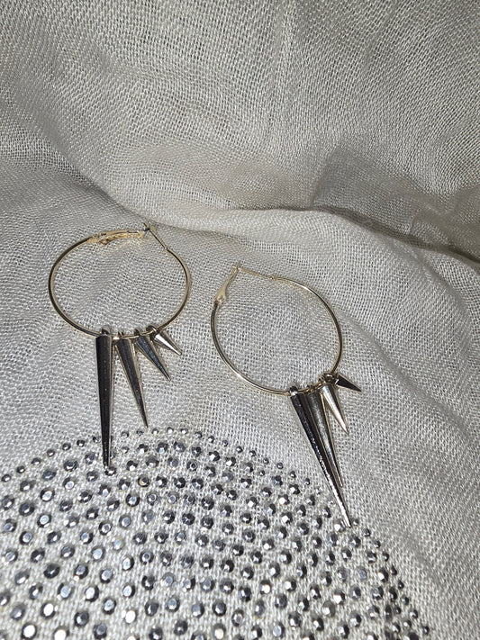 Punk hoop earrings