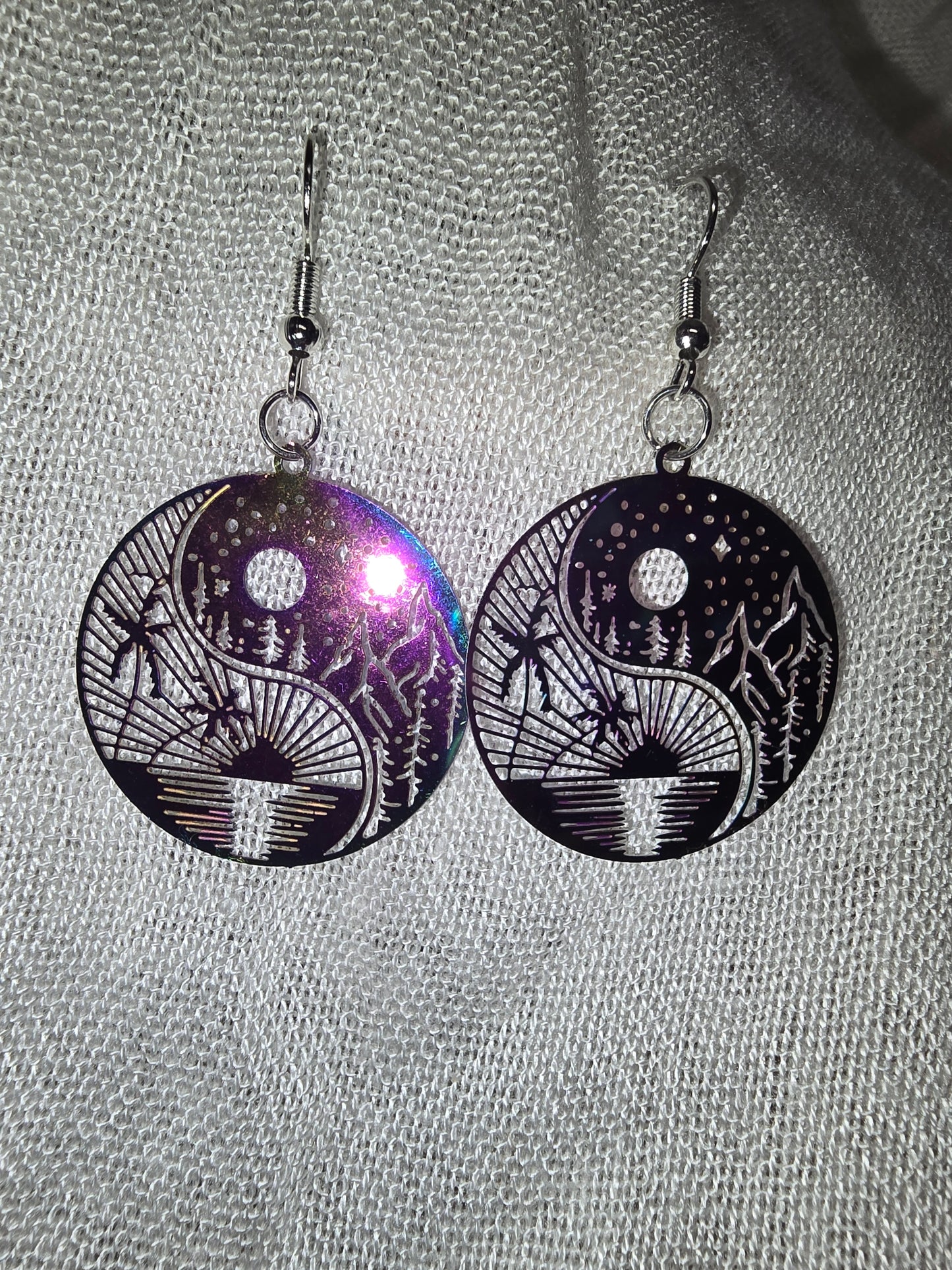 Yin-yang earrings