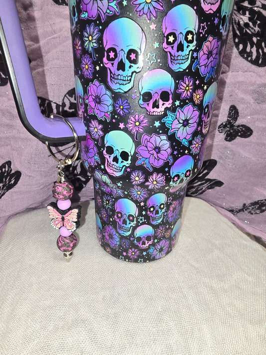 Butterfly cup/bag charm