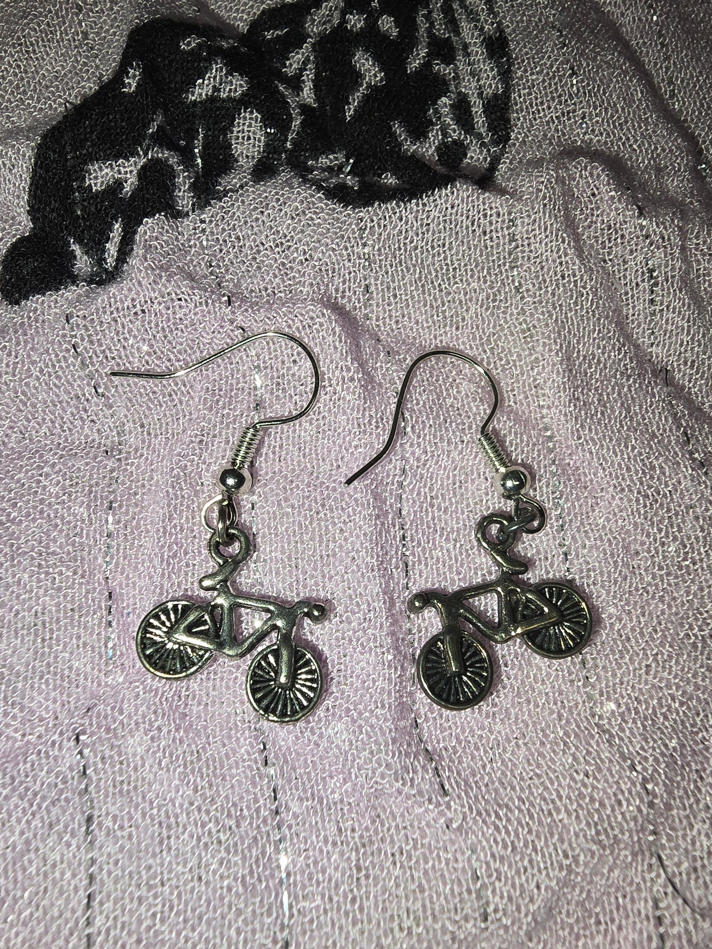 Bicycle earrings