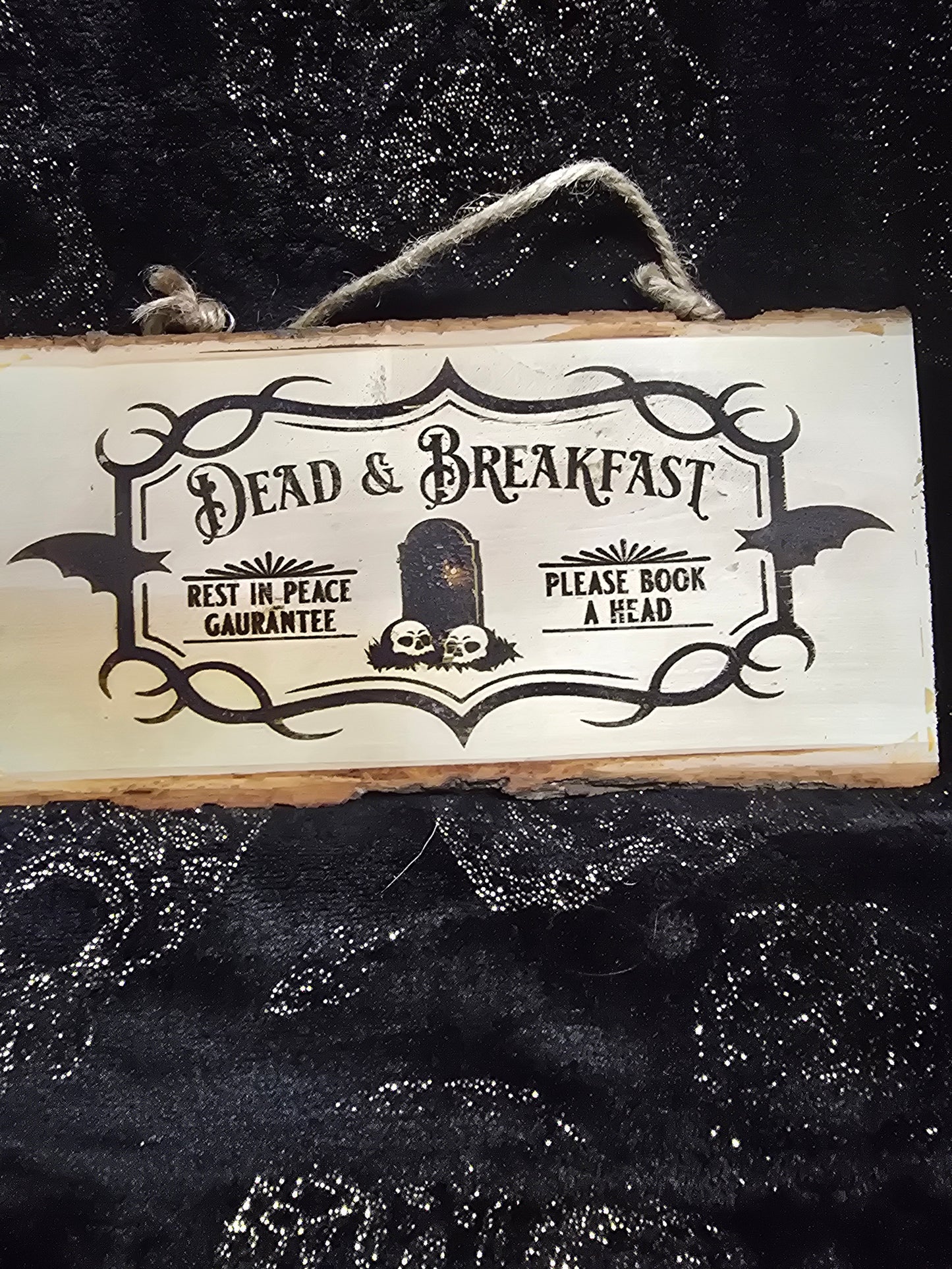 Custom 4.5in x 9.5in wood burned sign