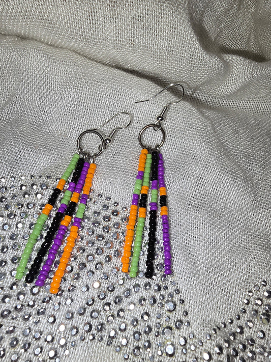 Seed bead earrings