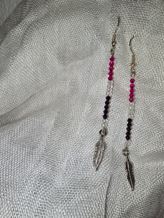 Feather earrings