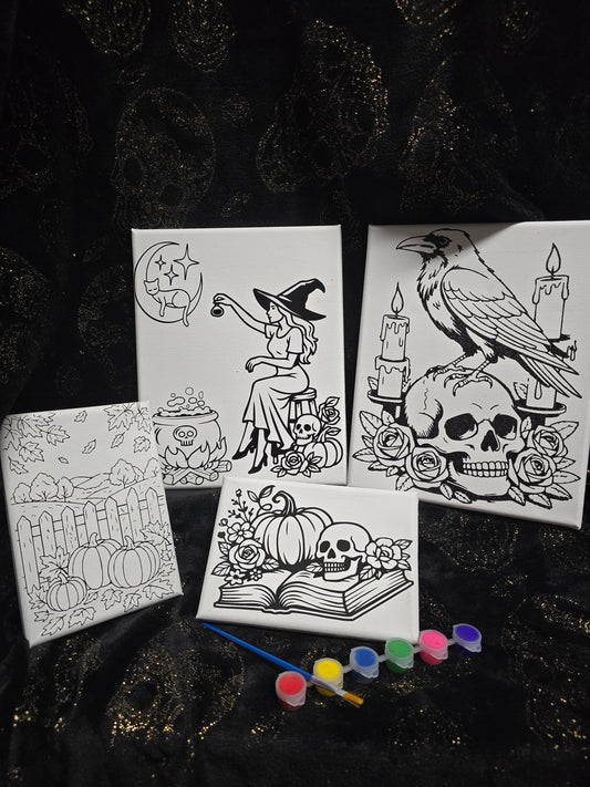 Custom canvas painting kit