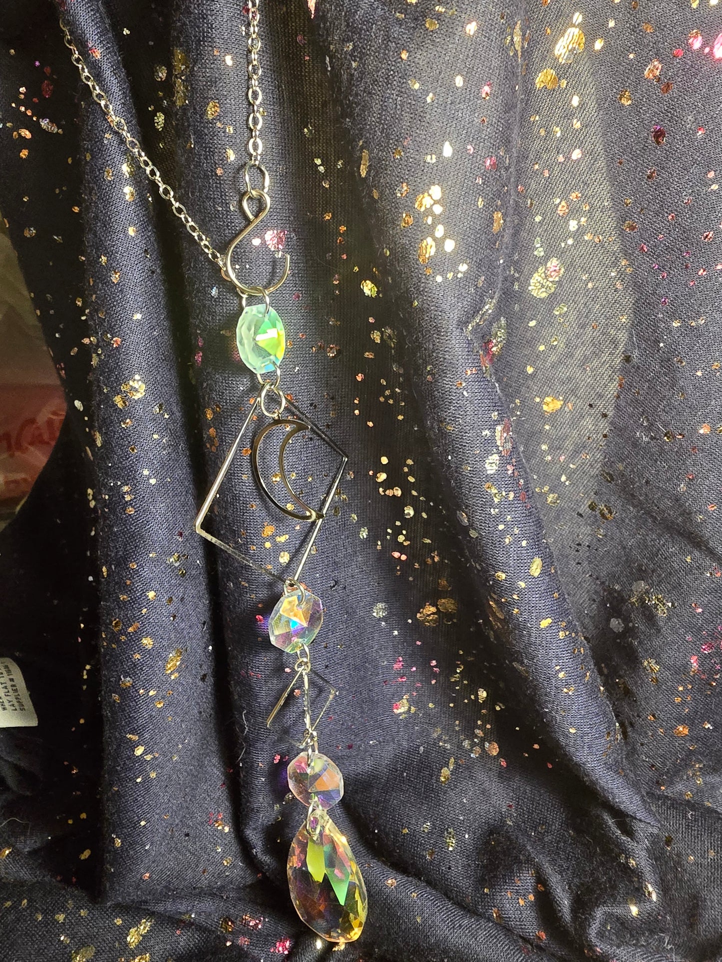 Moon and stars suncatcher
