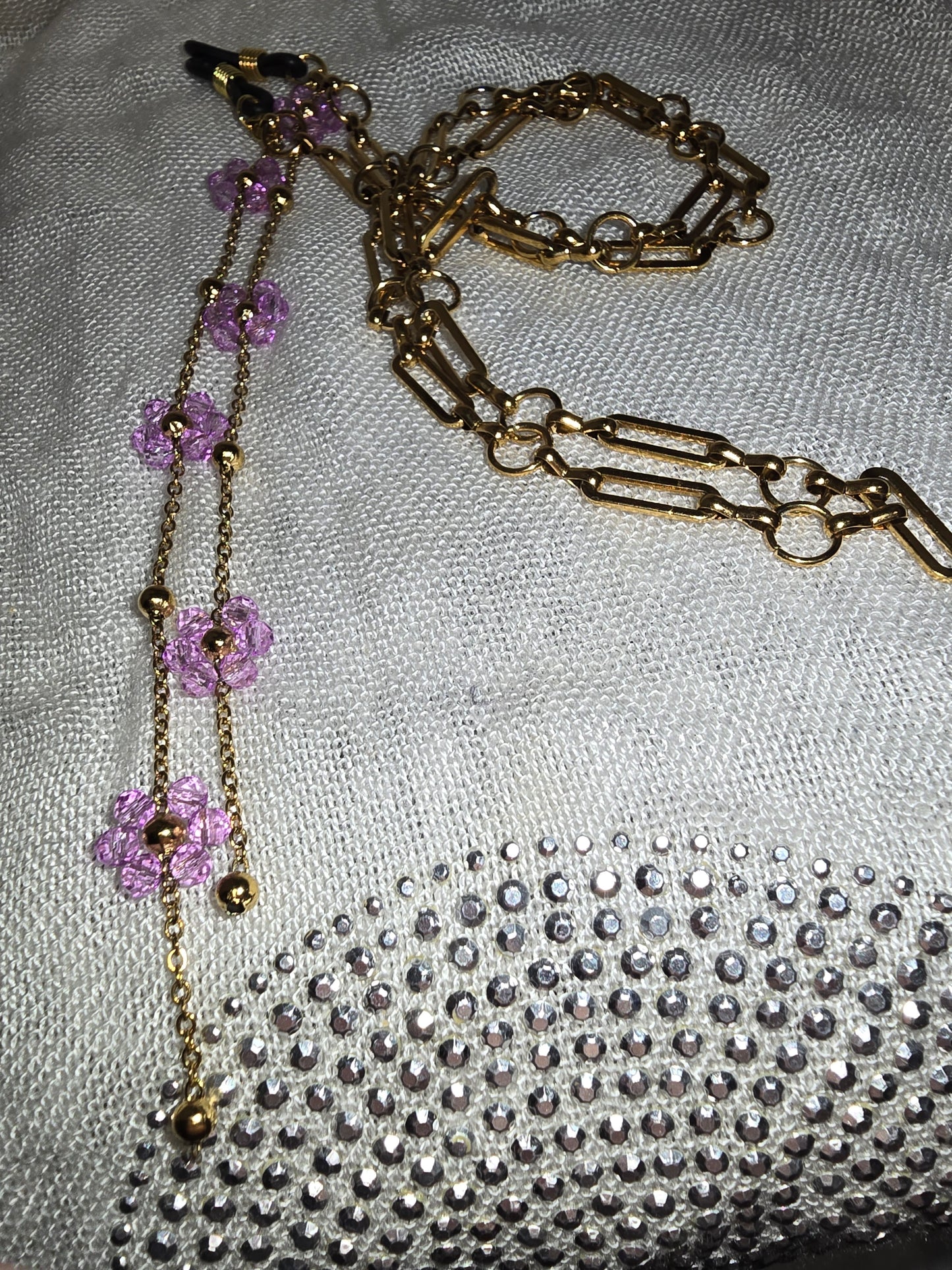 Gold glasses chains