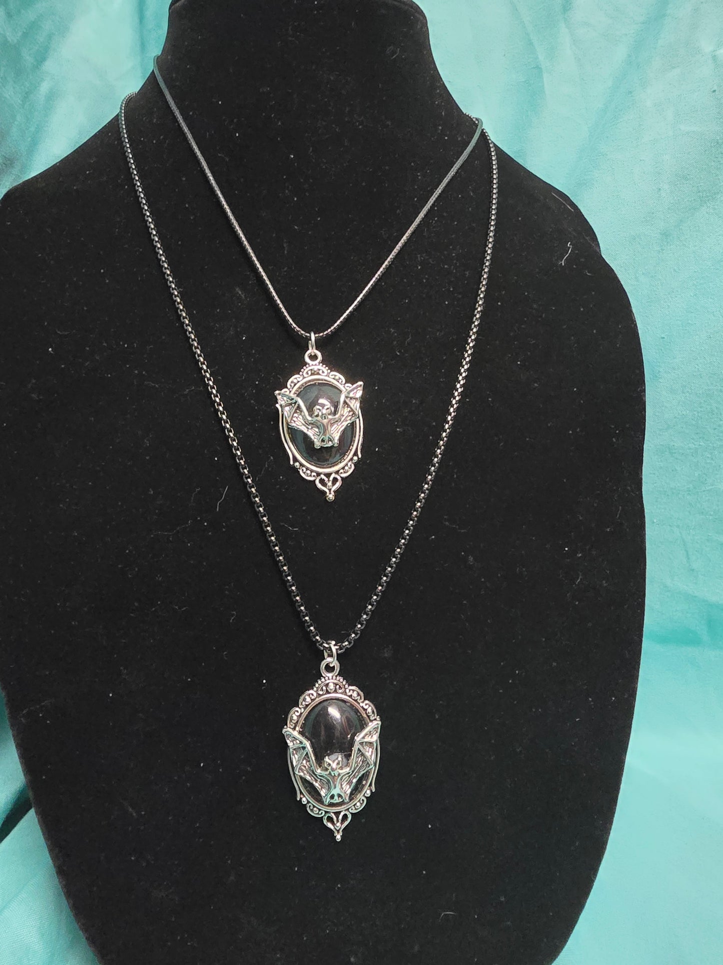 Flying bat necklace