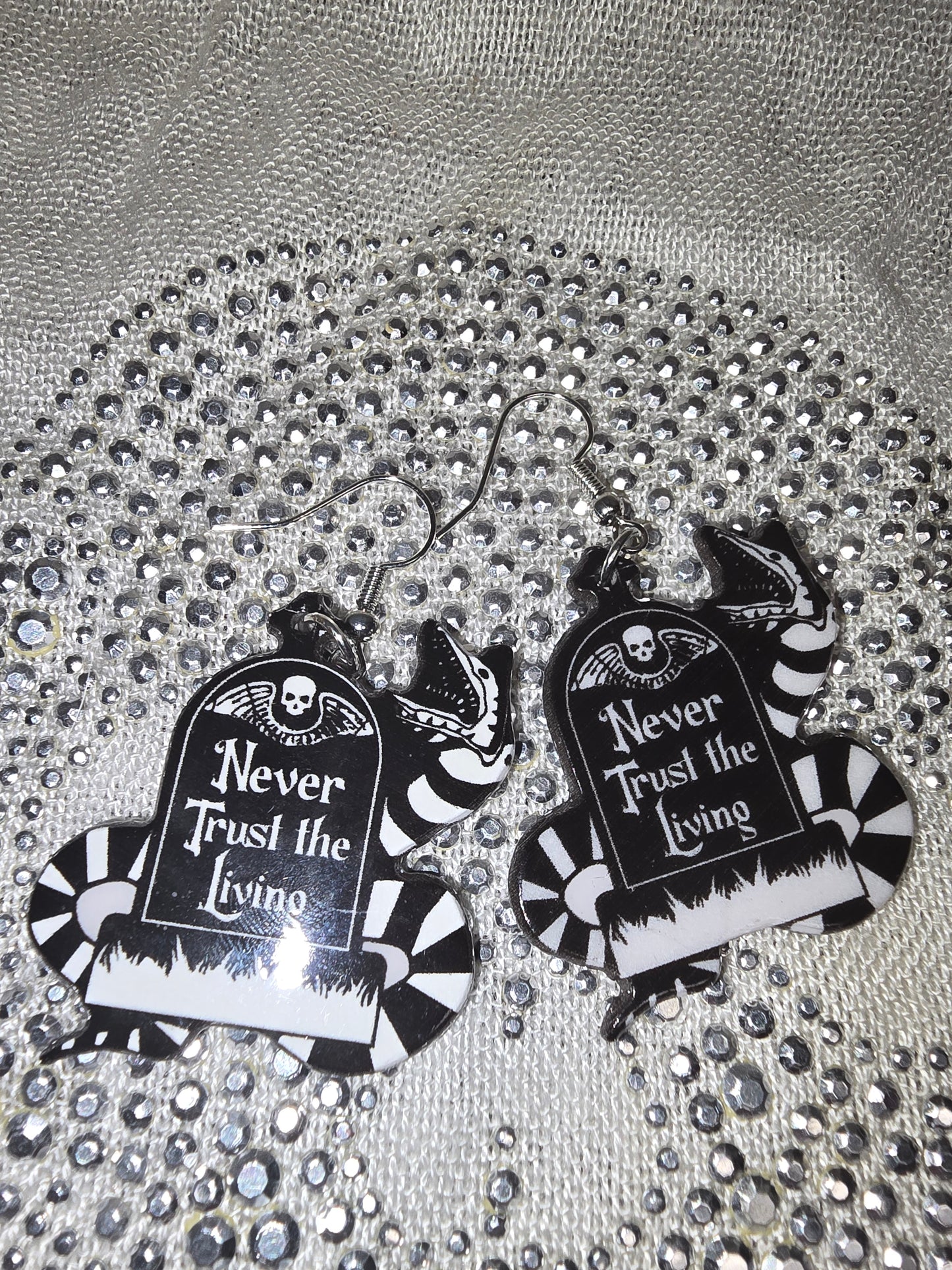 Tombstone sandworm earrings