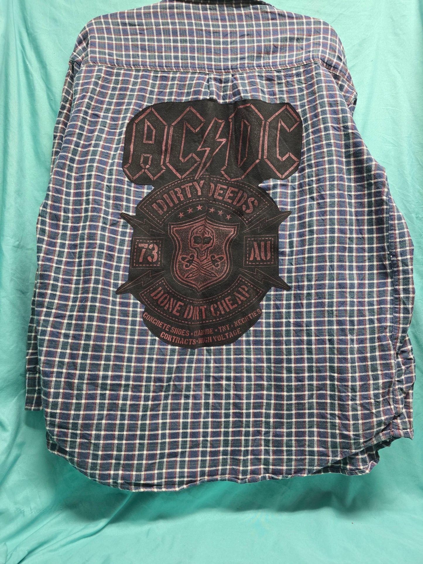 Upcycled flannel shirts