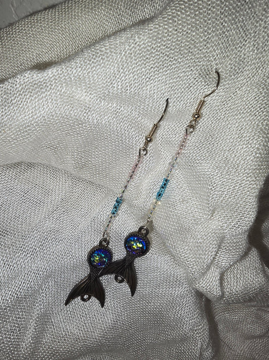 Beaded Mermaid Tail earrings