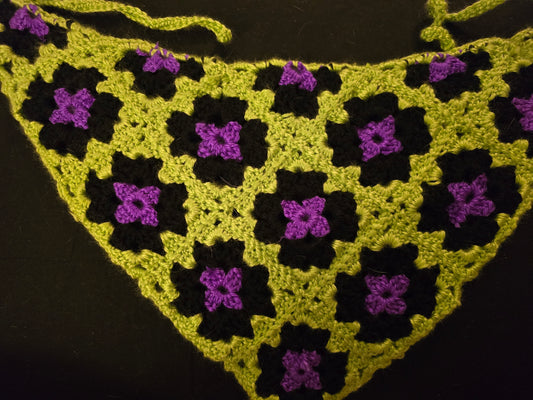 Crocheted bandana