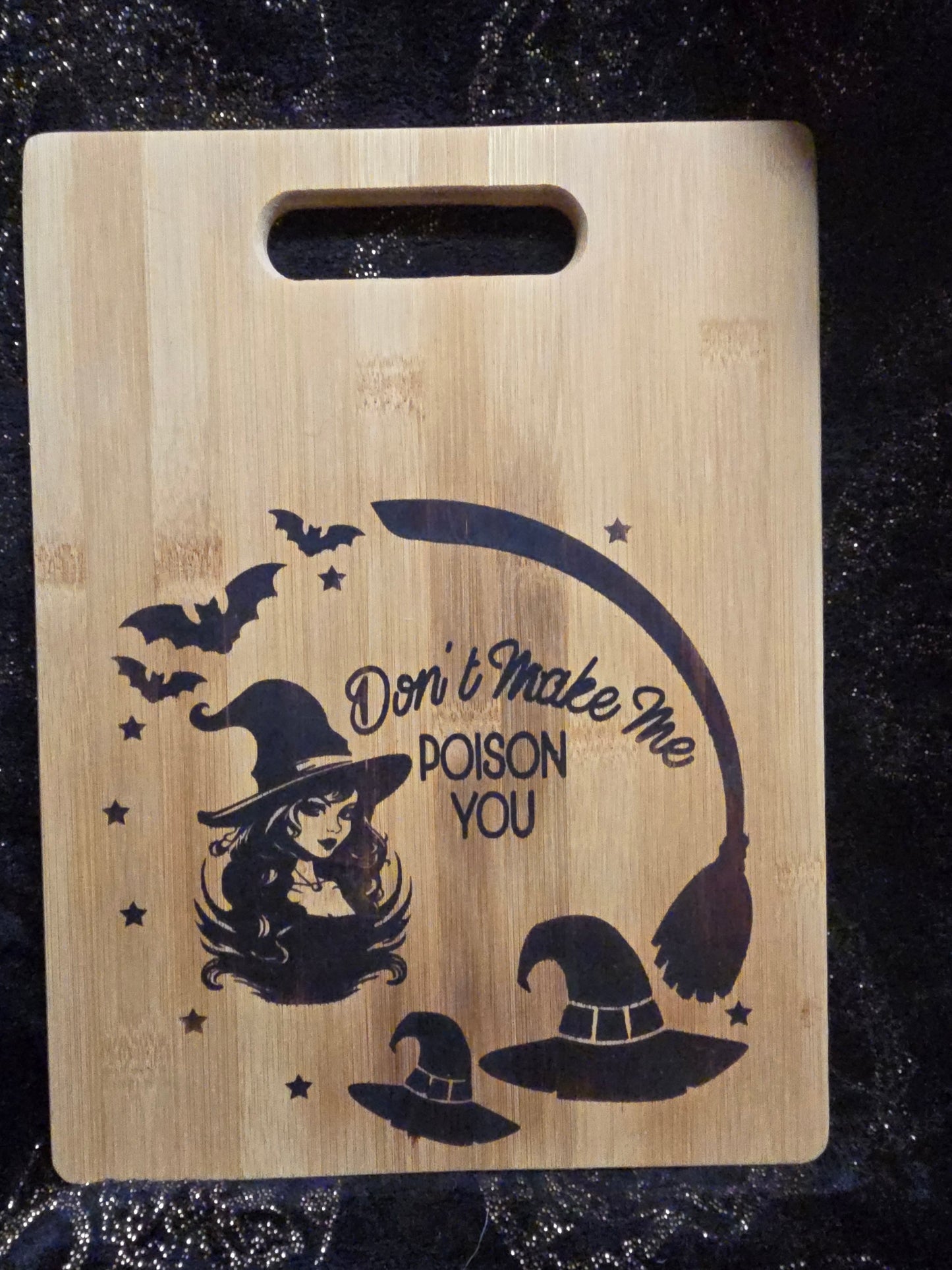 Custom wood burned cutting board