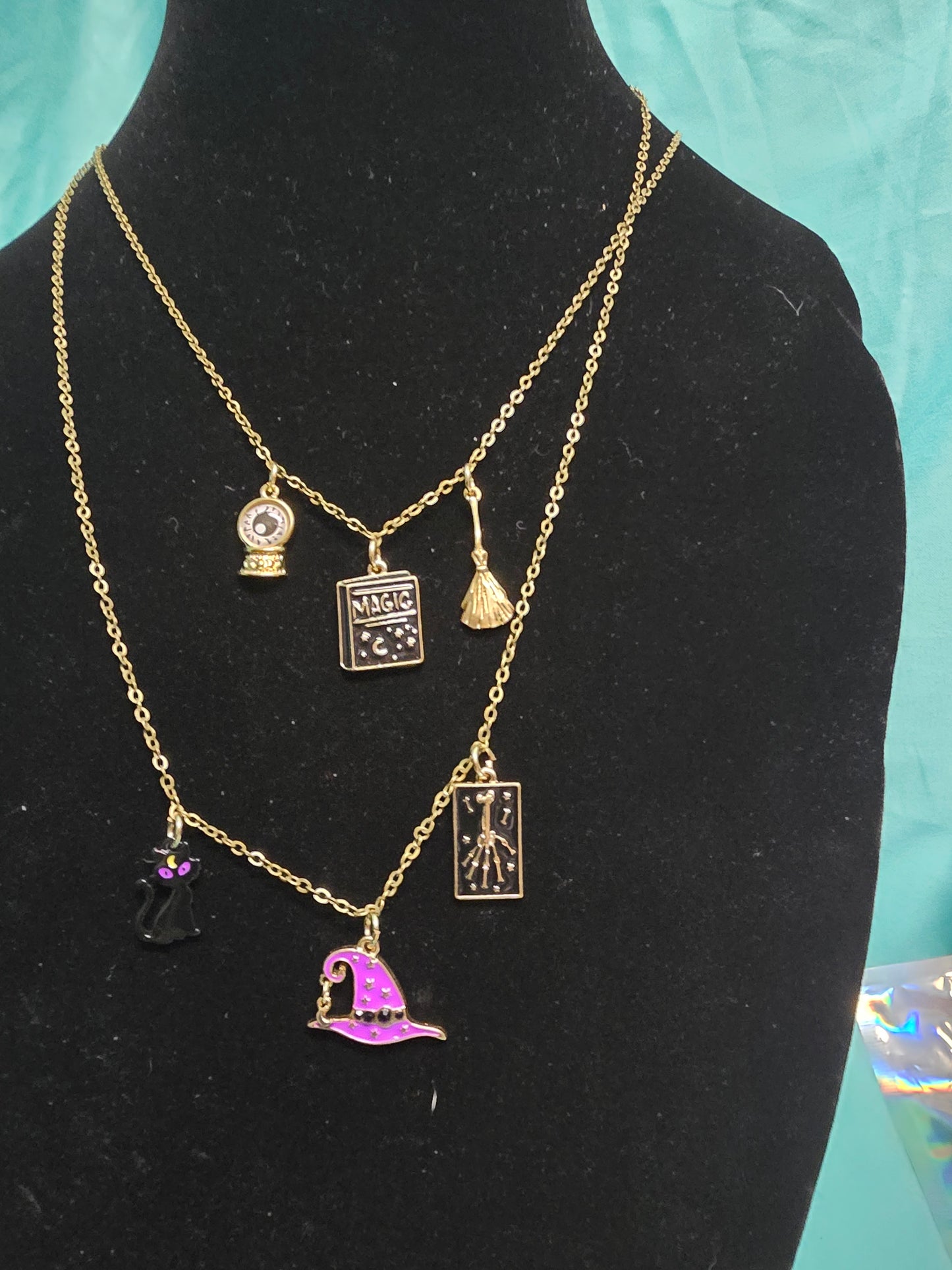 Witchy charm necklaces