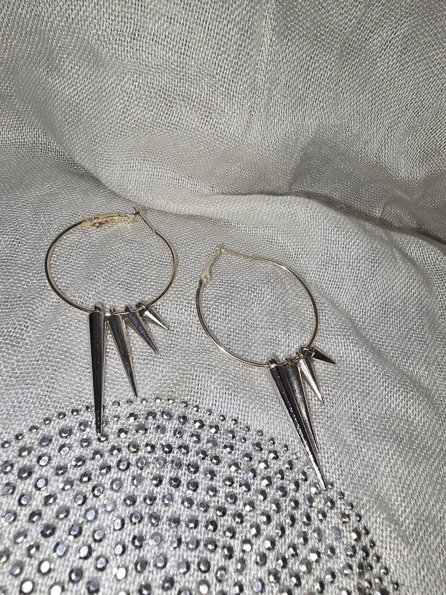 Punk hoop earrings