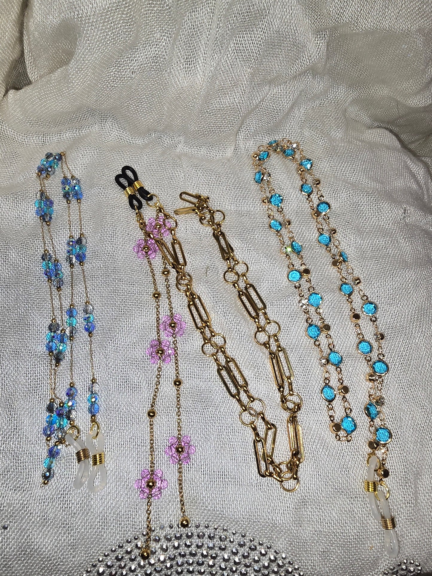 Gold glasses chains