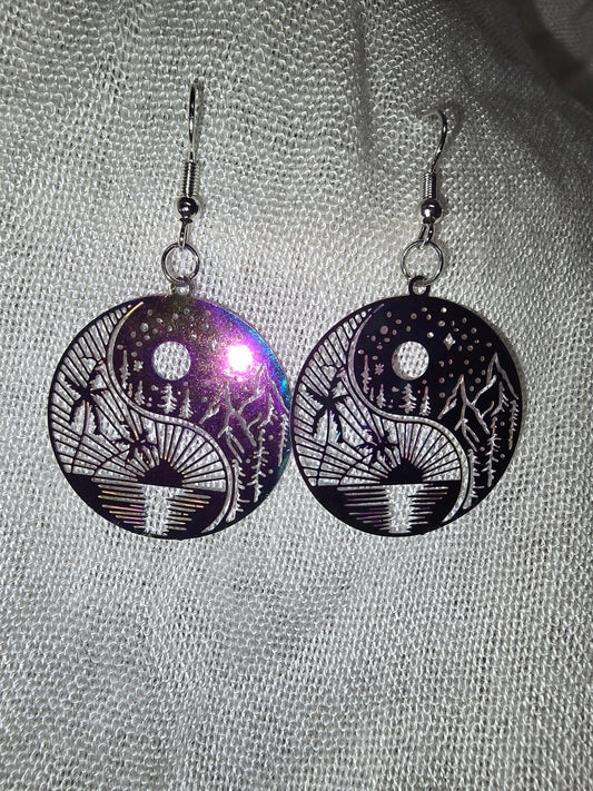 Yin-yang earrings