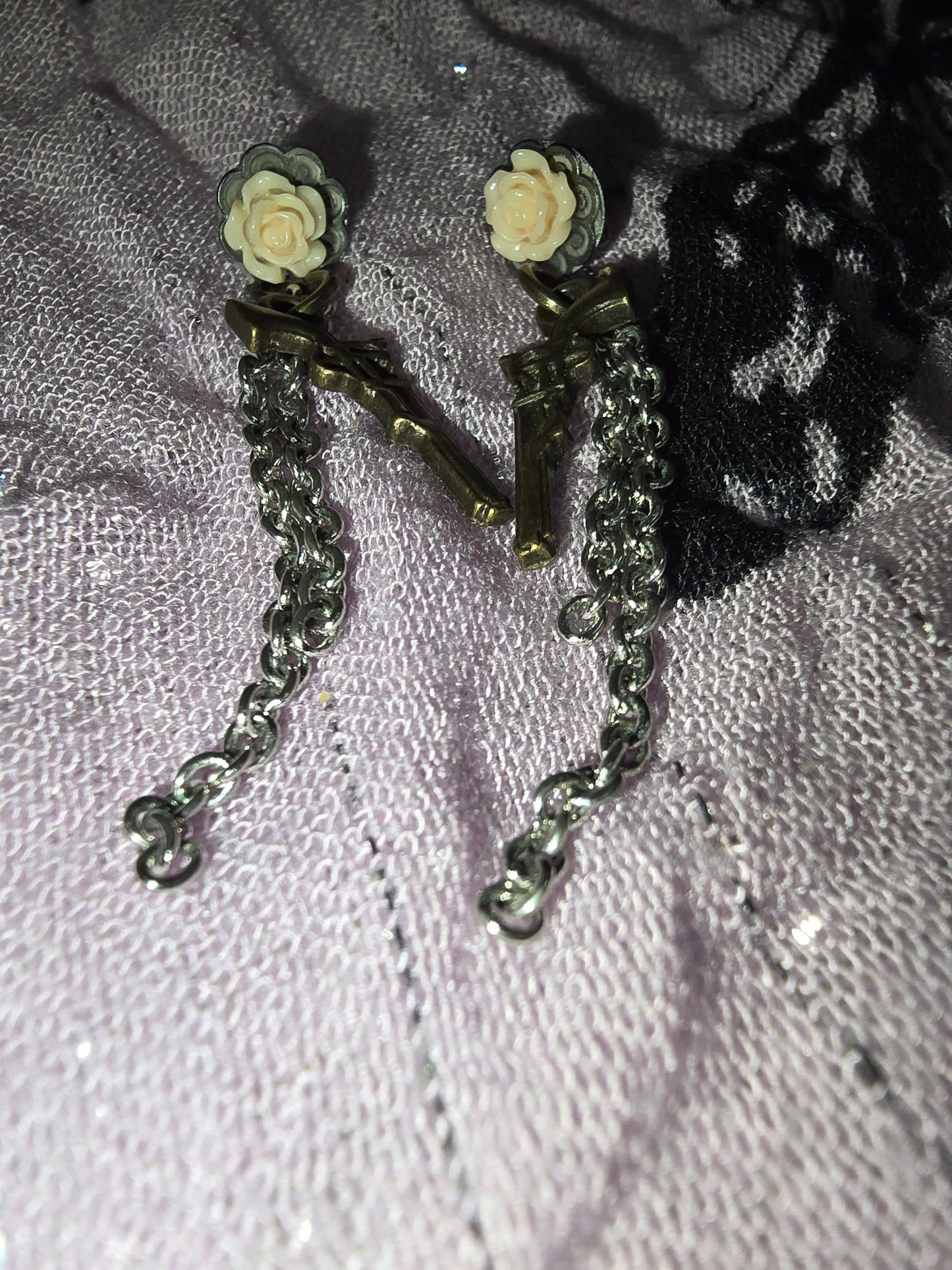 Guns and roses earrings