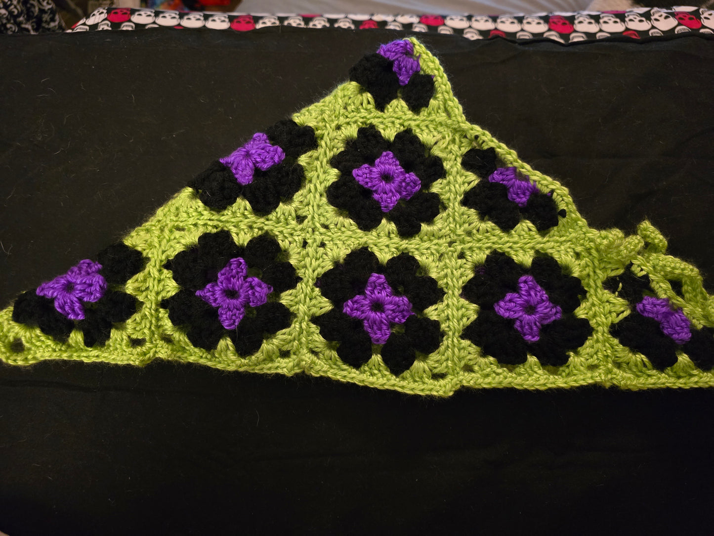 Crocheted bandana
