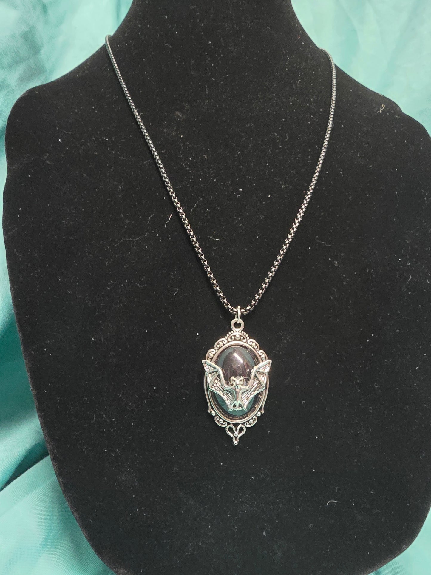Flying bat necklace
