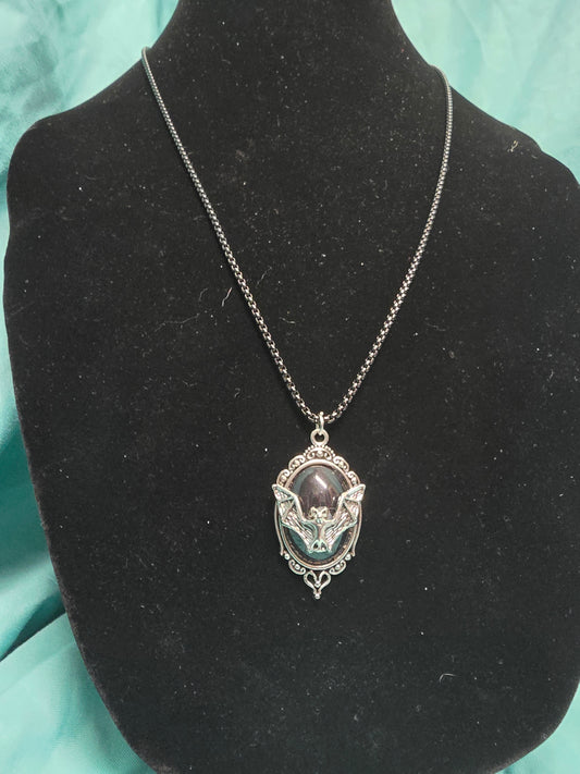 Flying bat necklace