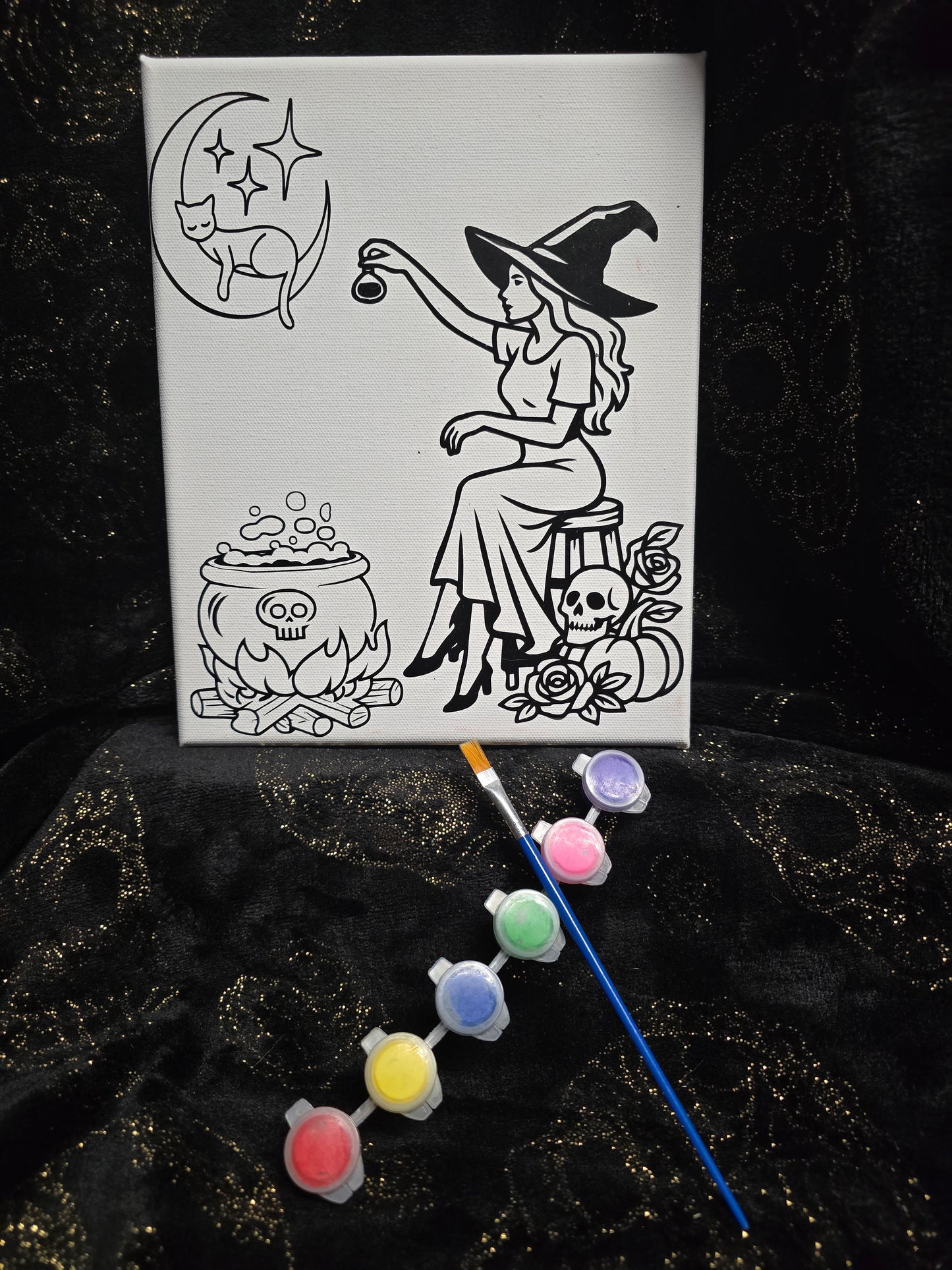 Custom canvas painting kit