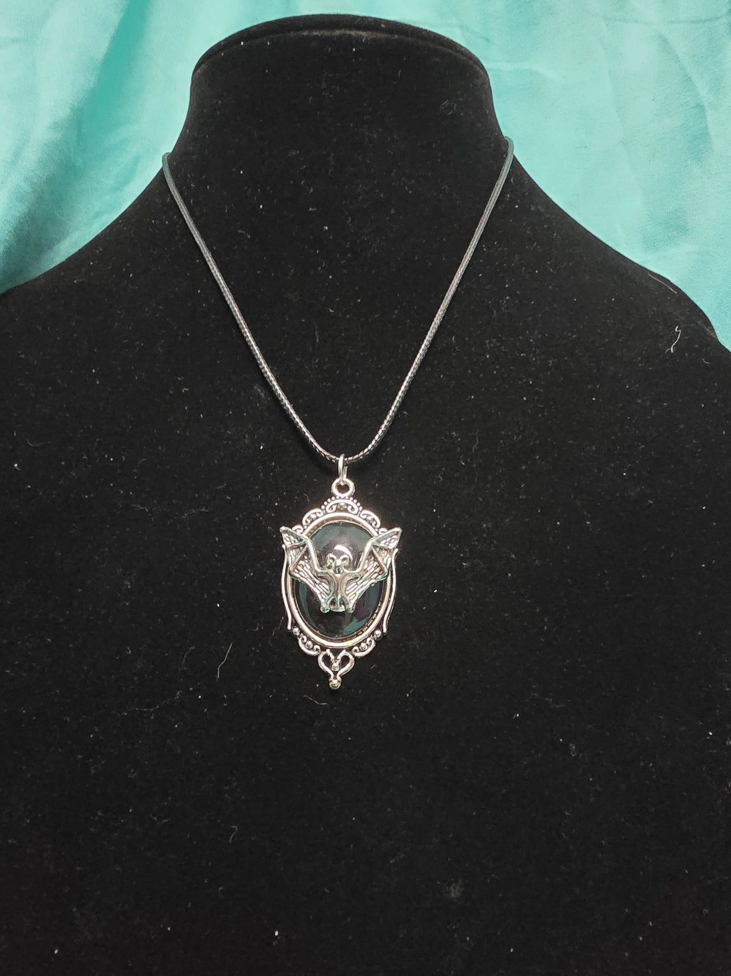 Flying bat necklace