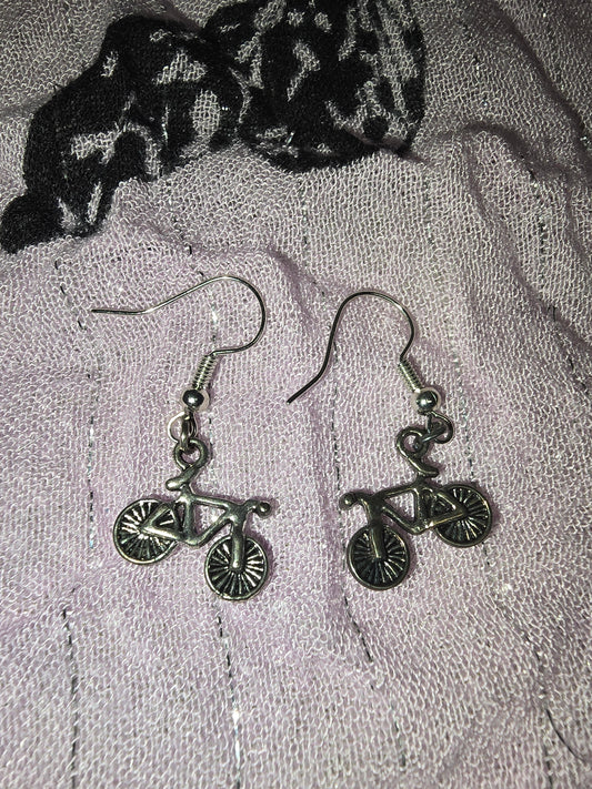 Bicycle earrings