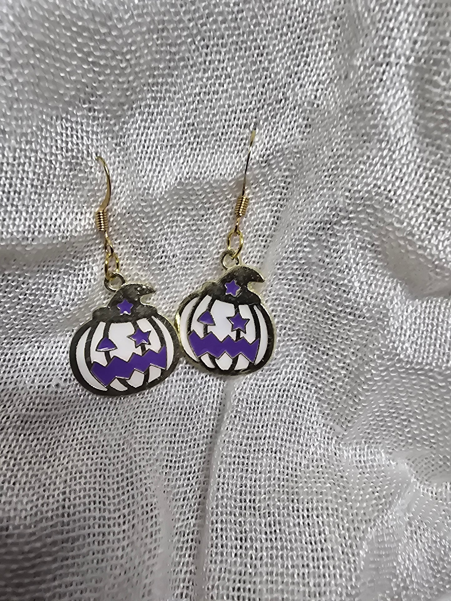 Freaked pumpkin earrings